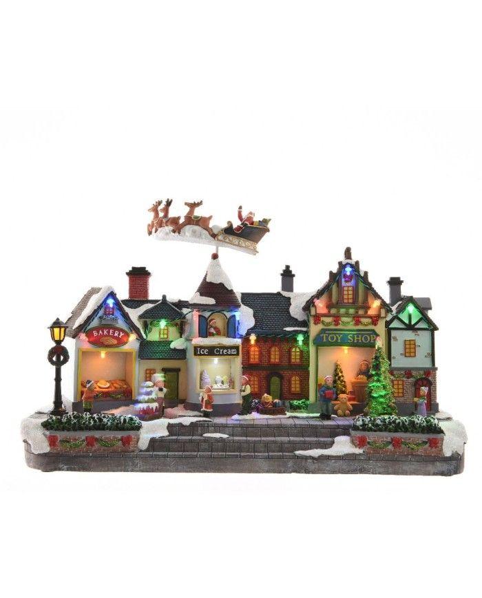 Villaggio natale con led elettrico strada e negozi con renna Kaemingk - Brico Sapiens - L' evoluzione del fai da te Villaggio natale con led elettrico strada e negozi con renna Kaemingk - Brico Sapiens - L' evoluzione del fai da te